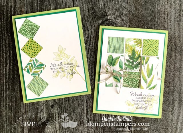 2 winning card ideas you can make with paper scraps in under 5 minutes.
