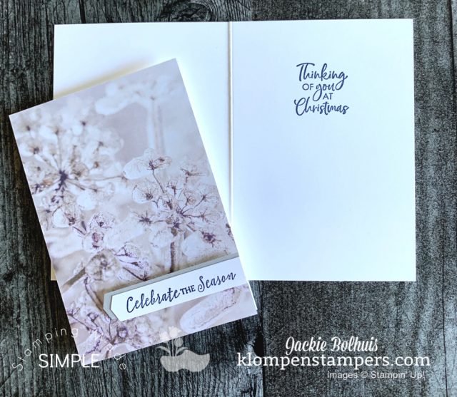 Celebrate the season and make some creative note cards with designer paper from Stampin' Up!