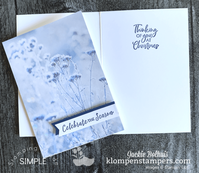 This creative note card was made as a Christmas card but can easily be adapted for any occasion.