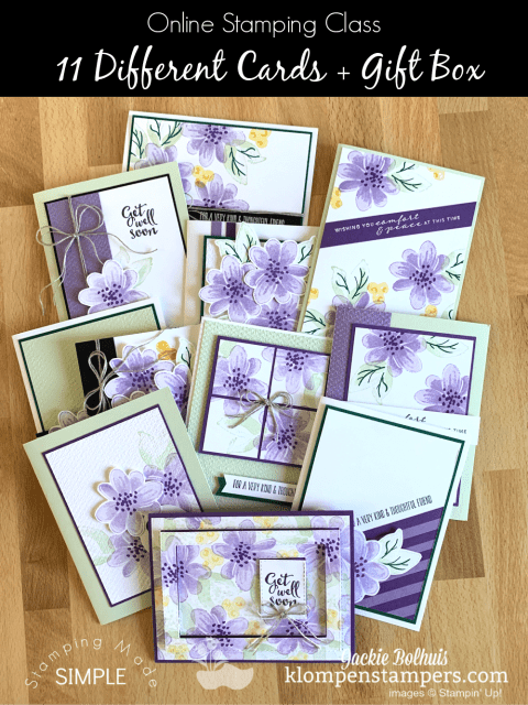 Make 11 unique cards for all occasions and package them in a gift box for a lovely DIY gift idea.