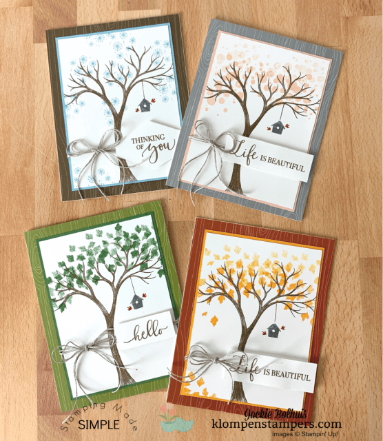 Easy card making has never been better than with the Stampin Up Life is Beautiful stamp set.