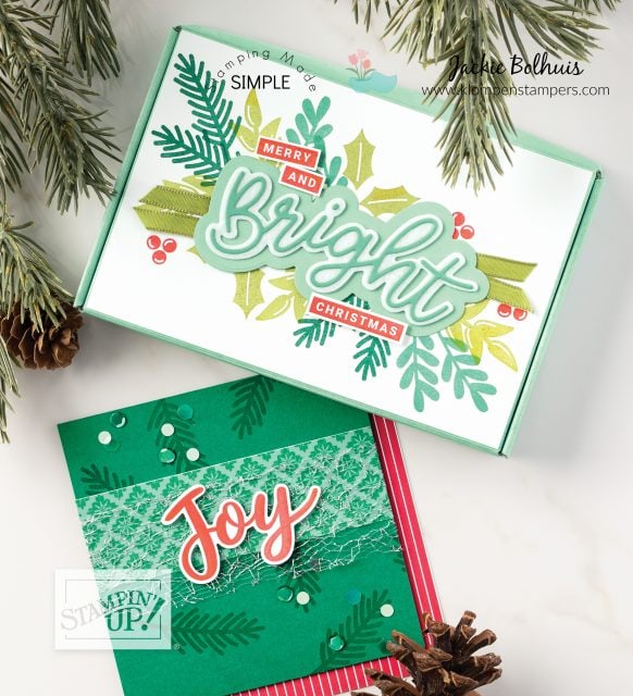 Making your own Christmas cards and small boxes is easy.