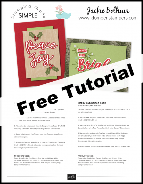 Make your own christmas cards with this free tutorial.