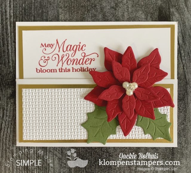 I've got several fun fold ideas to share for your elegant Christmas cards.