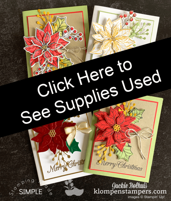 Click here to order supplies to make these cards