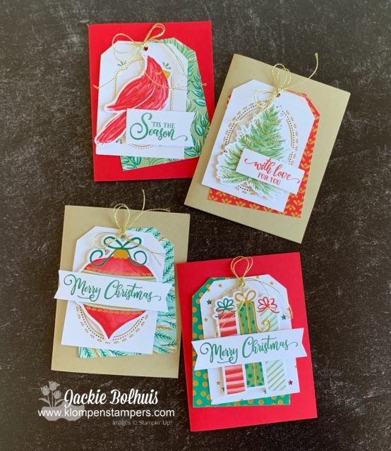 These Christmas tags are perfect as gift and bag toppers, or give as a bundled gift.