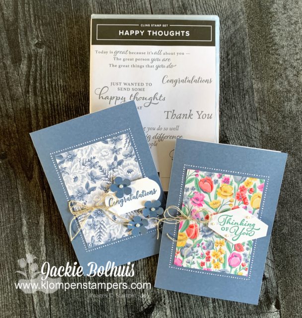 Happy Thoughts Stampin' Up! set perfect for making simple handmade cards.