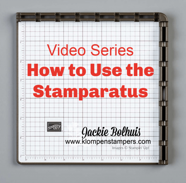Video series on how to use the stamparatus for easy card making