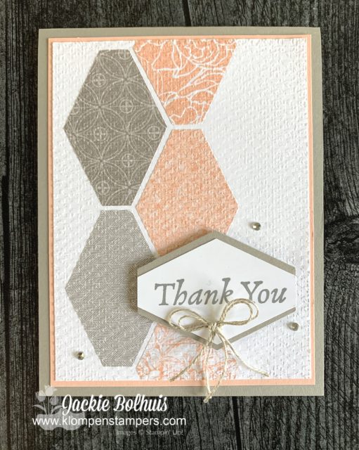 Use your paper punch shapes in a different direction for a unique and simple card.