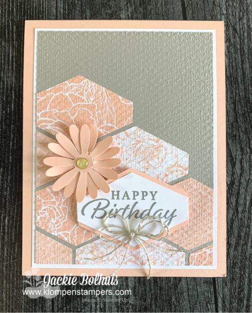 The best craft punch makes the prettiest Happy Birthday card!
