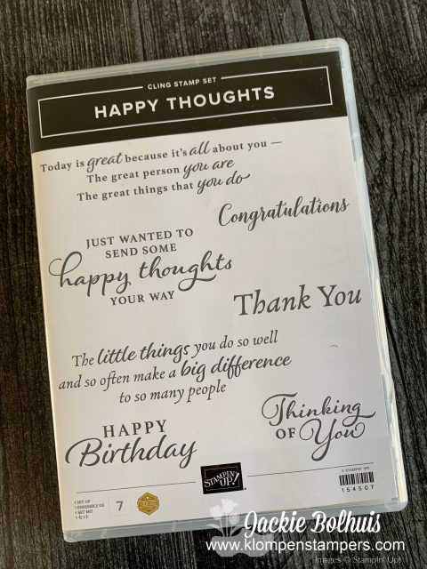 Happy Thoughts by Stampin' Up! designed by Jackie Bolhuis, Klompen Stampers