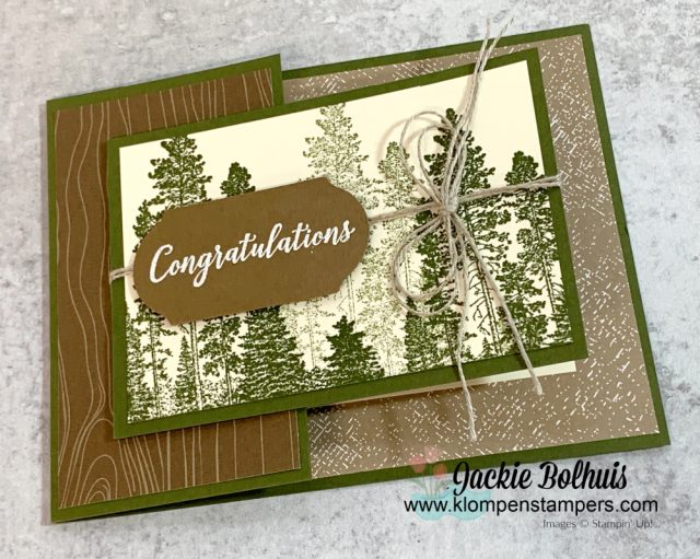 Need some 'Mountain Air' stamps to make your easy fun fold card?