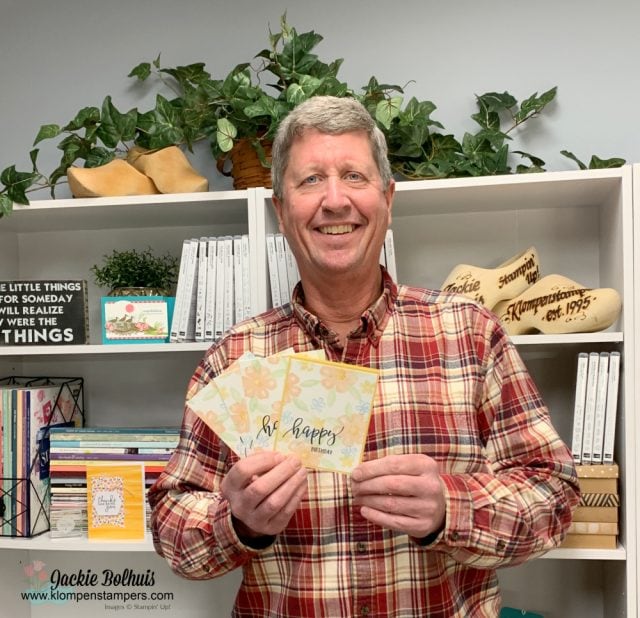 Make 4 Happy Birthday Cards with Dave in minutes.
