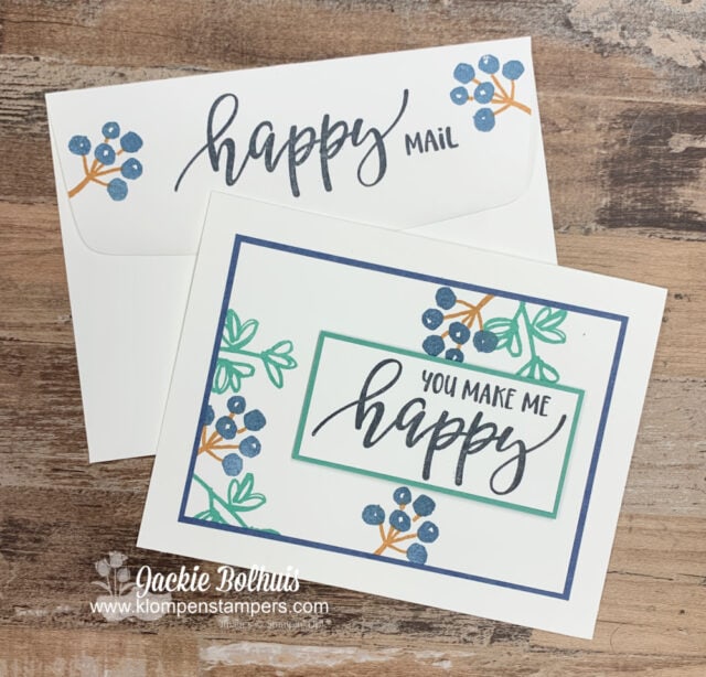 This DIY notecard just has a different color for the focal point.