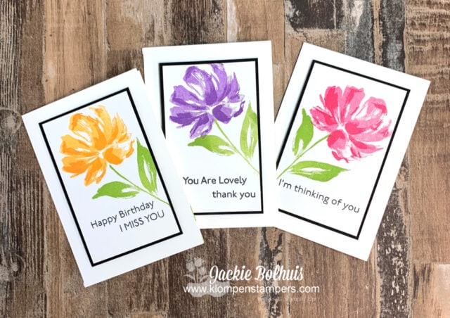 I love teaching the SIP Card Method; stamps, ink & paper and you can make some beautiful handmade cards.