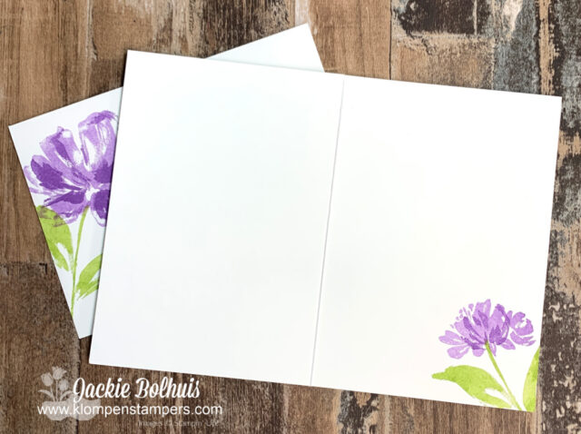 The SIP card method is so quick that you have plenty of time to decorate the inside of your card. 