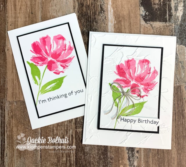 Step up the SIP card method by adding a layer of embossed cardstock.