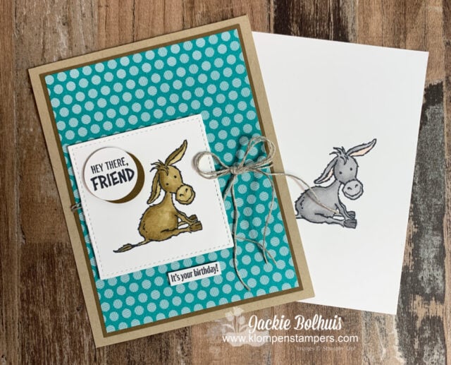 My stampin blends made this birthday card super simple to DIY.