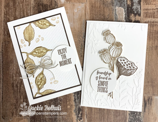 I think the blender pens pair well with the Stampin' Up! Enjoy Every Moment stamp set.