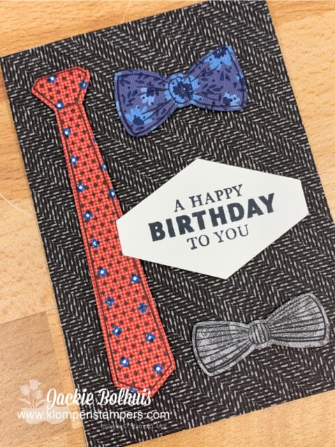 This is a handsomely suited birthday card your Dad will love.