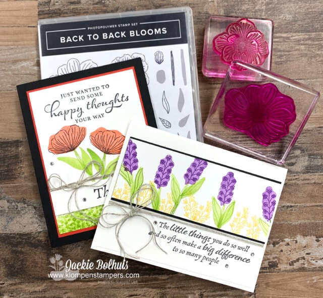 More greeting cards with Stampin' Up! Back to Back Blooms stamp set.