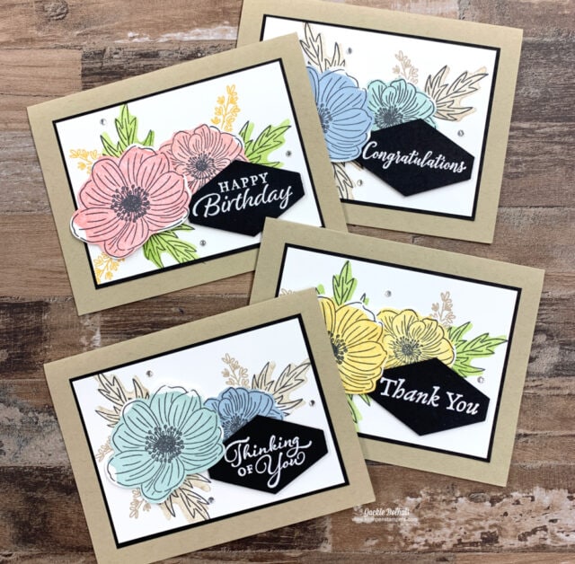 I can't wait to show you how these new reversible stamps make cards for all occasions. Stampin' Up! Back to Back Blooms