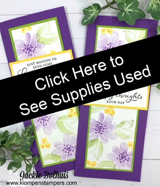 Click here to see supplies used on these hand stamped cards.