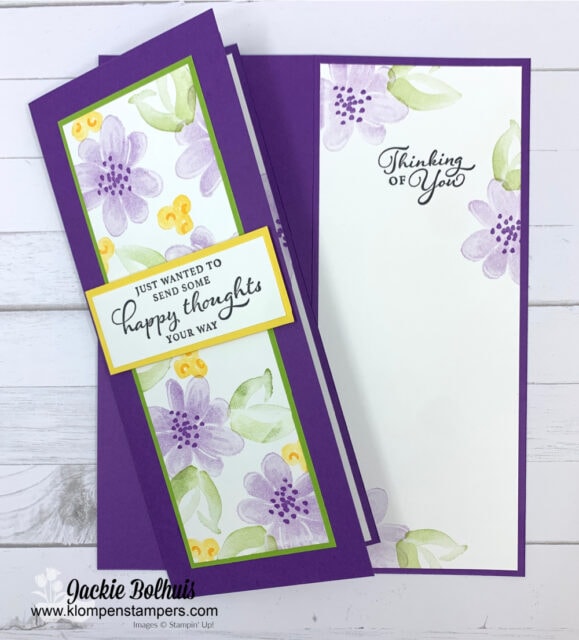Don't forget to stamp your cards on the inside too!