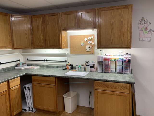 This is a before picture of my space before I made my new craft room