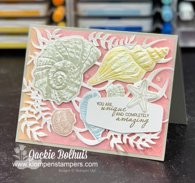 Die cuts that are embossed and then inked make some of the best Stampin' Up! cards