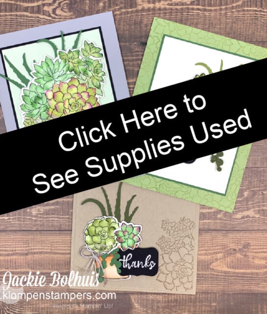 Click here for the supply list used on today's projects.