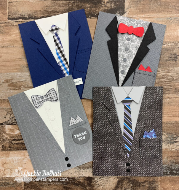 You'll love making these snazzy cards for men; they are stylish for sure!
