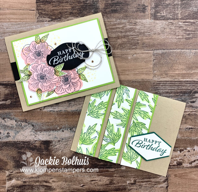 Two ideas for cards with birthday sentiments.