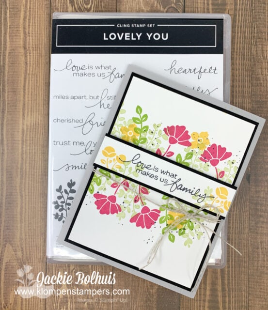This easy card can be made in 5 minutes.
