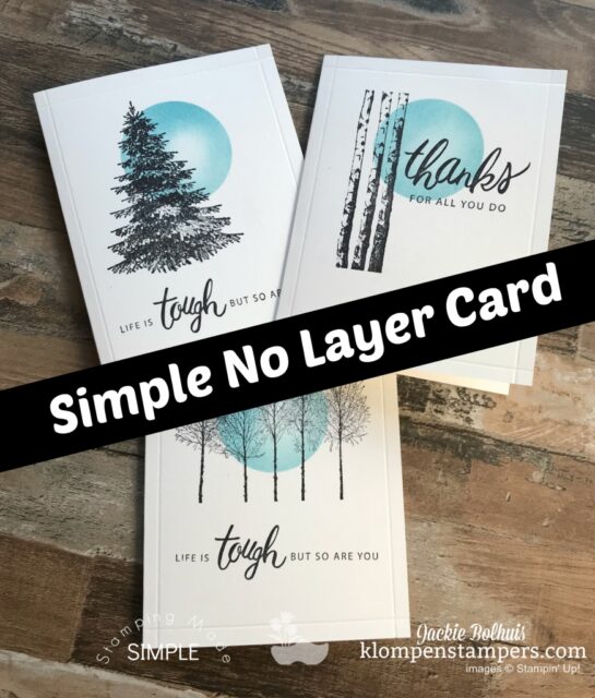 This simple card for men uses only the base card layer.