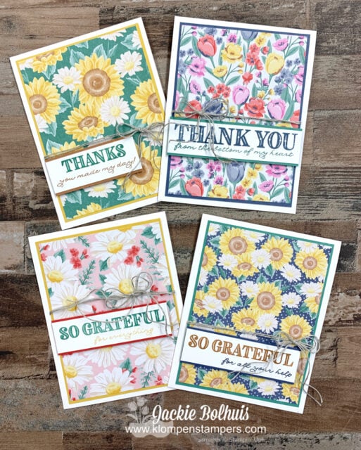 Ornate thanks by Stampin' Up! makes card making quick and easy.