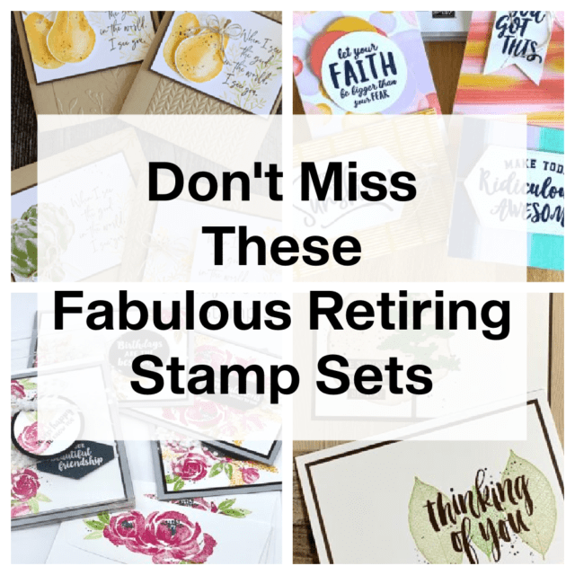 Don't miss these retiring stamp sets.