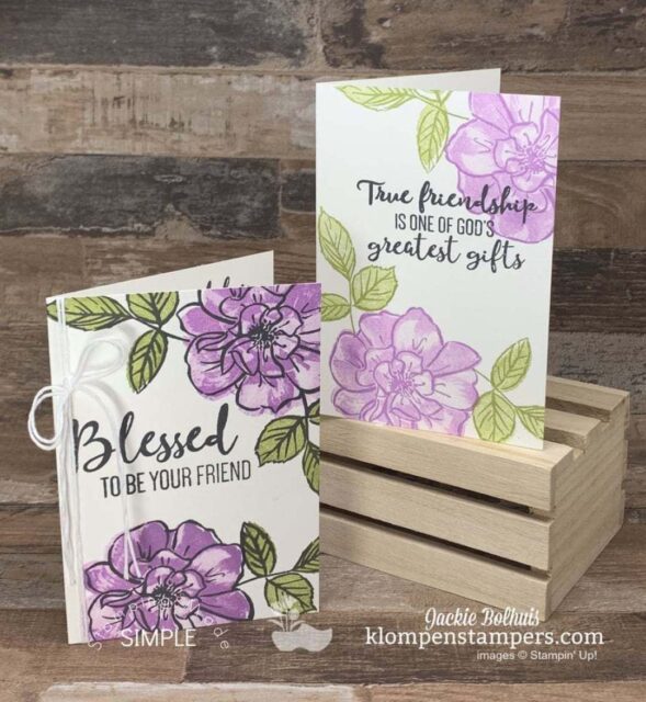 Simple stamping is so easy but still beautiful