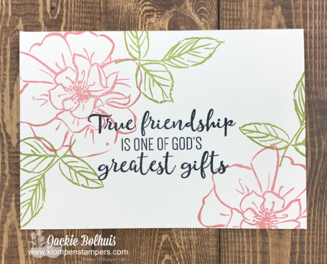 Simple ideas for cards can start with the SIP method (stamps, ink & paper)