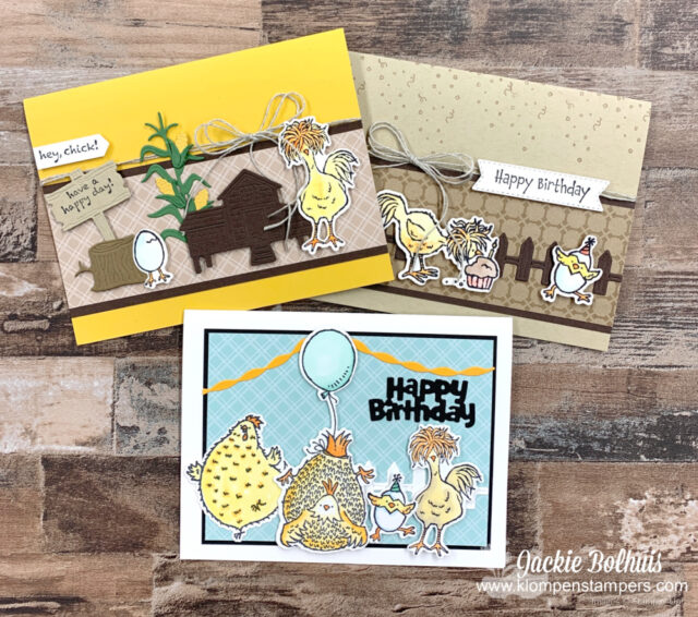 The Stampin' Up! Hey Birthday Chick makes sensational birthday cards.