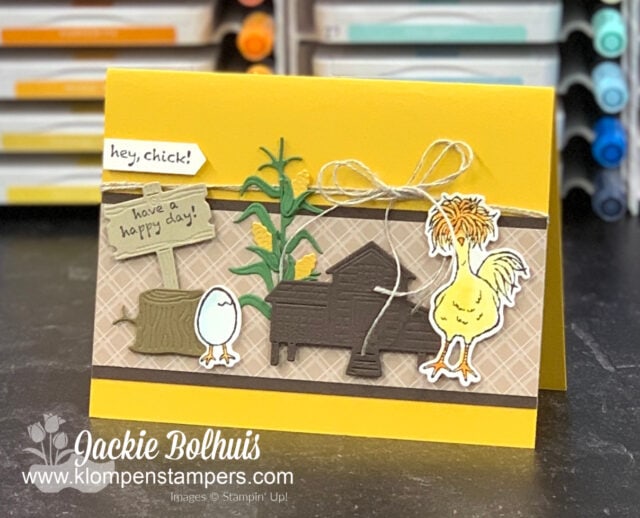 Need a non-birthday sensational card? The Stampin' Up! Hey Chick bundle is worth the investment!