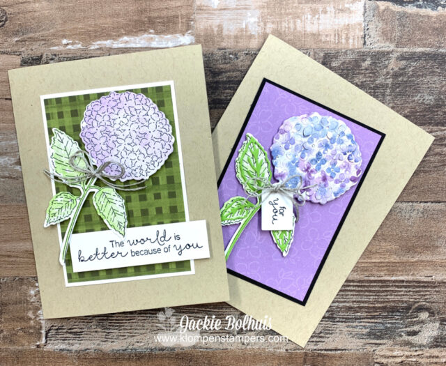 I stamped these images and then used the dies to cut out the flowers and popped them on my card with dimensionals.