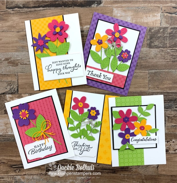 In this tutorial I show you die cuts for card making and how to make 5 different cards with them. 
