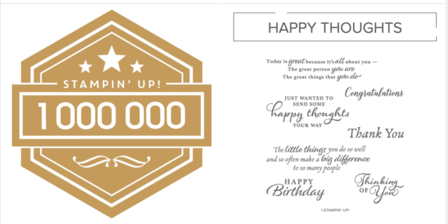 The Stampin' Up! Happy Thoughts stamp set is retiring June 30, 2021.