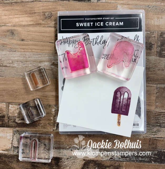 Sweet Ice Cream by Stampin' Up! has stamps that have natural variation for unique and life like looks.