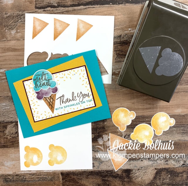 The ice cream cone builder bunch will help make your handmade birthday cards extra special.