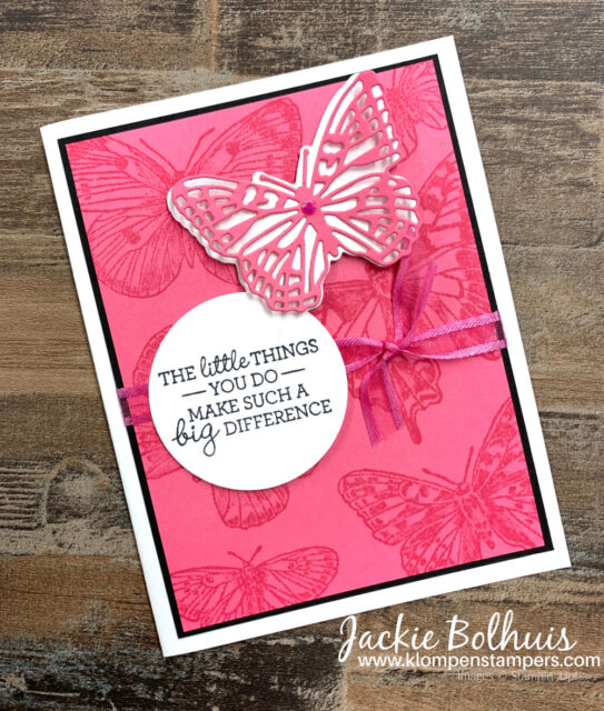 To keep the card easy use the same color ink to stamp as the cardstock color for a tone on tone look.
