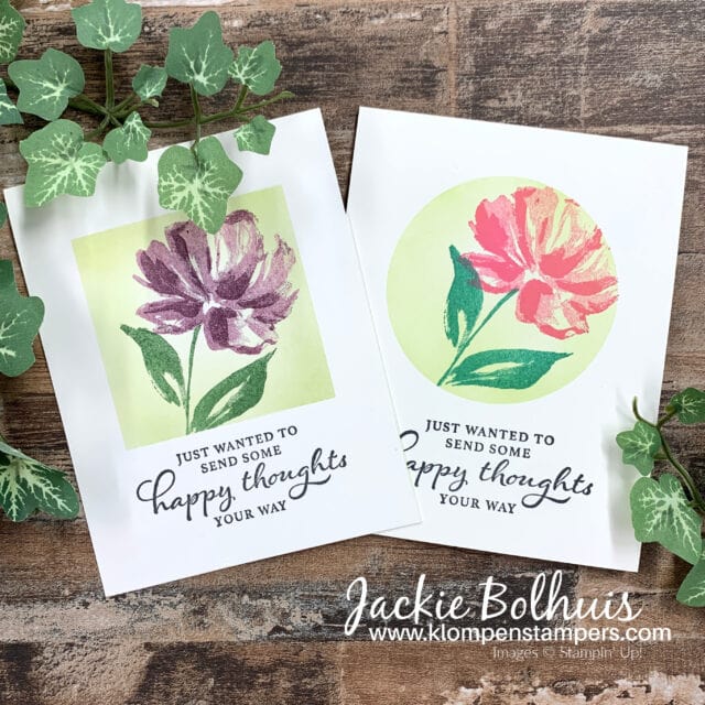 For this simple one layers card I used a masking technique with different a circle die cut.