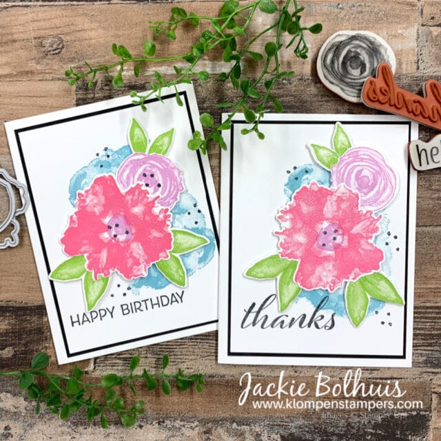 Simple stamped cards begin with rubber stamps that are easy to use like the Artistically Inked by Stampin' Up!