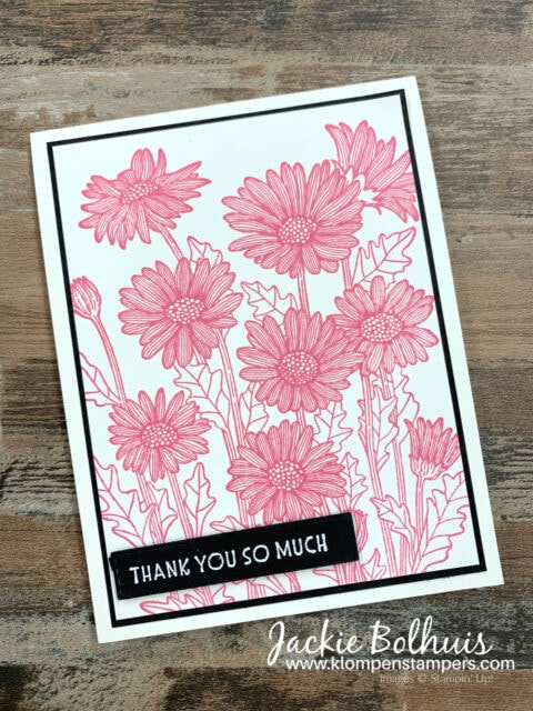 Heat emboss a greeting to place on top of your easy cards. 